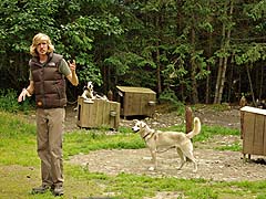 Our driver/guide talking about the dogs