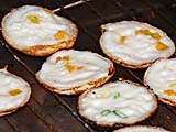 Khanom Krok with Pumpkin topping