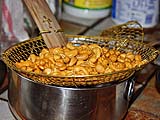 Freshly roasted cashews