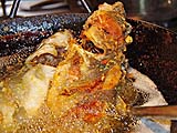 Getting the catfish thoroughly crispy