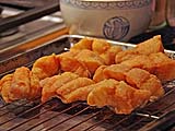 Very crispy catfish cooling