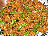 Catfish coated with red curry