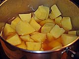 Sweet potatoes in ginger broth