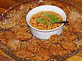 Crunchy Taro Fritters with Sweet-and-Sour Dipping Sauce