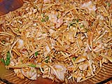 Banana Blossom and Chicken Salad with Roasted Chilli Sauce