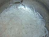 Agar-agar strips, after soaking