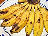 Apple bananas with a touch of green