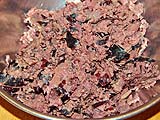 Chopped salted black olives