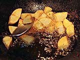 Frying yukon gold potatoes for better texture
