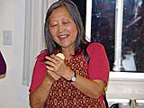 Kasma forming a ball with rested Roti dough