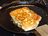Fryng stuffed roti