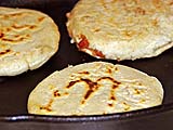 Frying Pupusas