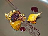 Roasted beets with stewed pumpkin