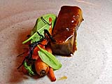 Roasted carrots with braised pork